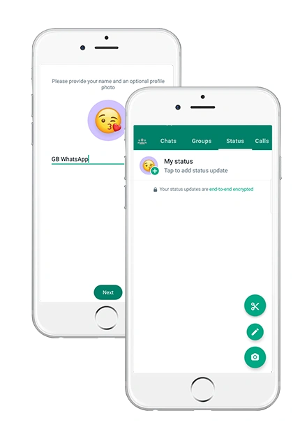 gbwhatsapp screen